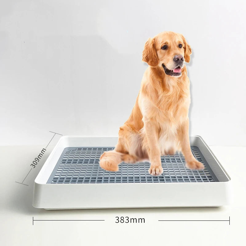 Dog Pee Tray Bedpan Indoor Simple Training Urinal Size Flat Grid With Column Pet Waste Toilet Pool For Dogs