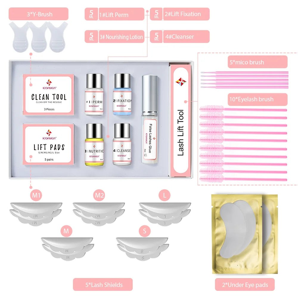ICONSIGN Upgrade Version Lash Lift Kit Lifting Eyelashes Lasting