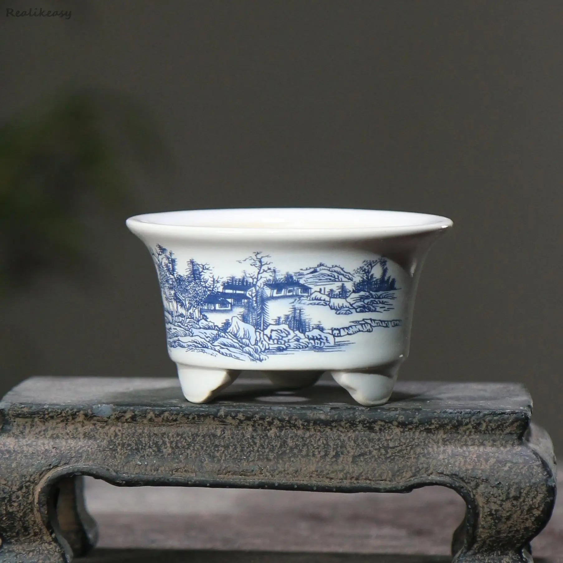 6Size Purple Sand Flower Pot Ceramic Bonsai Pot Handmade Succulent Flower Pot Chinese Landscape Flower Pot Home Decor LE302