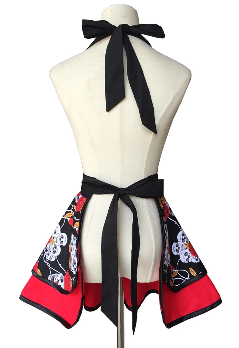 Lovely Apron Cute  Large Swing Princess Apron kitchen Cooking Oilproof Aprons for Women Girls