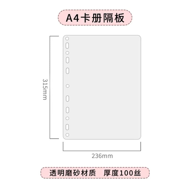 10Pcs A4 Double Sided Photo Sleeves Pages -Thick Clear Photo Album Inserts For Trading Cards, Postcards, Polaroids, Laser Ticket