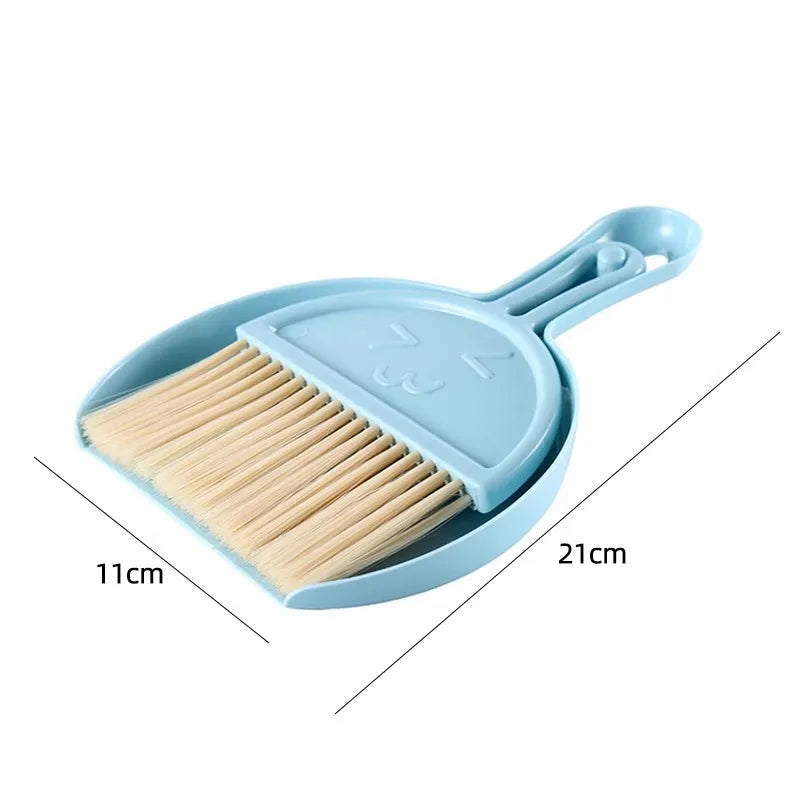 Desktop mini broom set tools, small broom for desk, office desk and dining table, dustpan combination