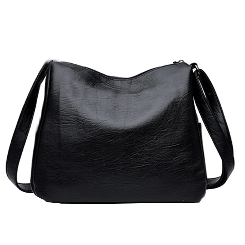 Boho Vintage Ladies Shoulder Bag Soft Faux Leather Crossbody