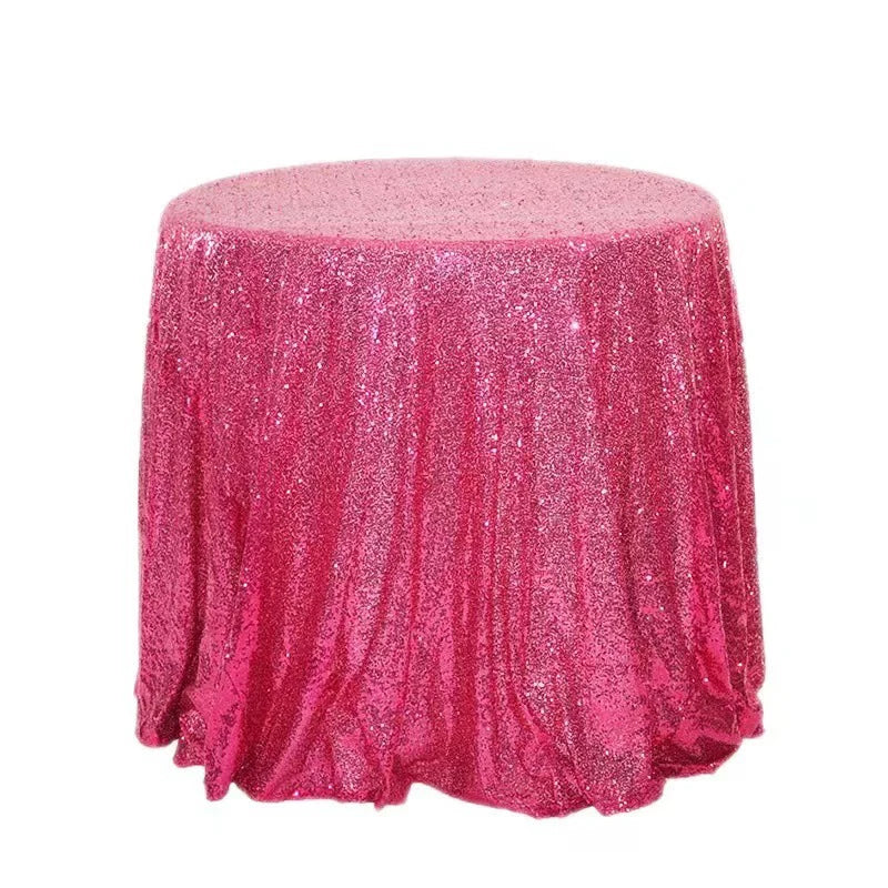 180cm Round Sequin Tablecloth  for Wedding Banquet Wedding Birthday Christmas Party Table Decoration Sequin dining table decorat
