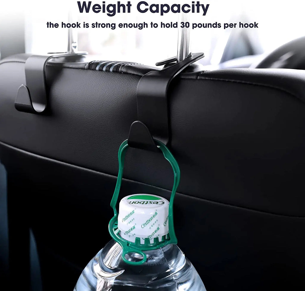 4Pack Hooks for Bags Car Clips Front Seat Headrest Organizer Holder Auto Fastener Hangers Car Storage Interior Accessories2025