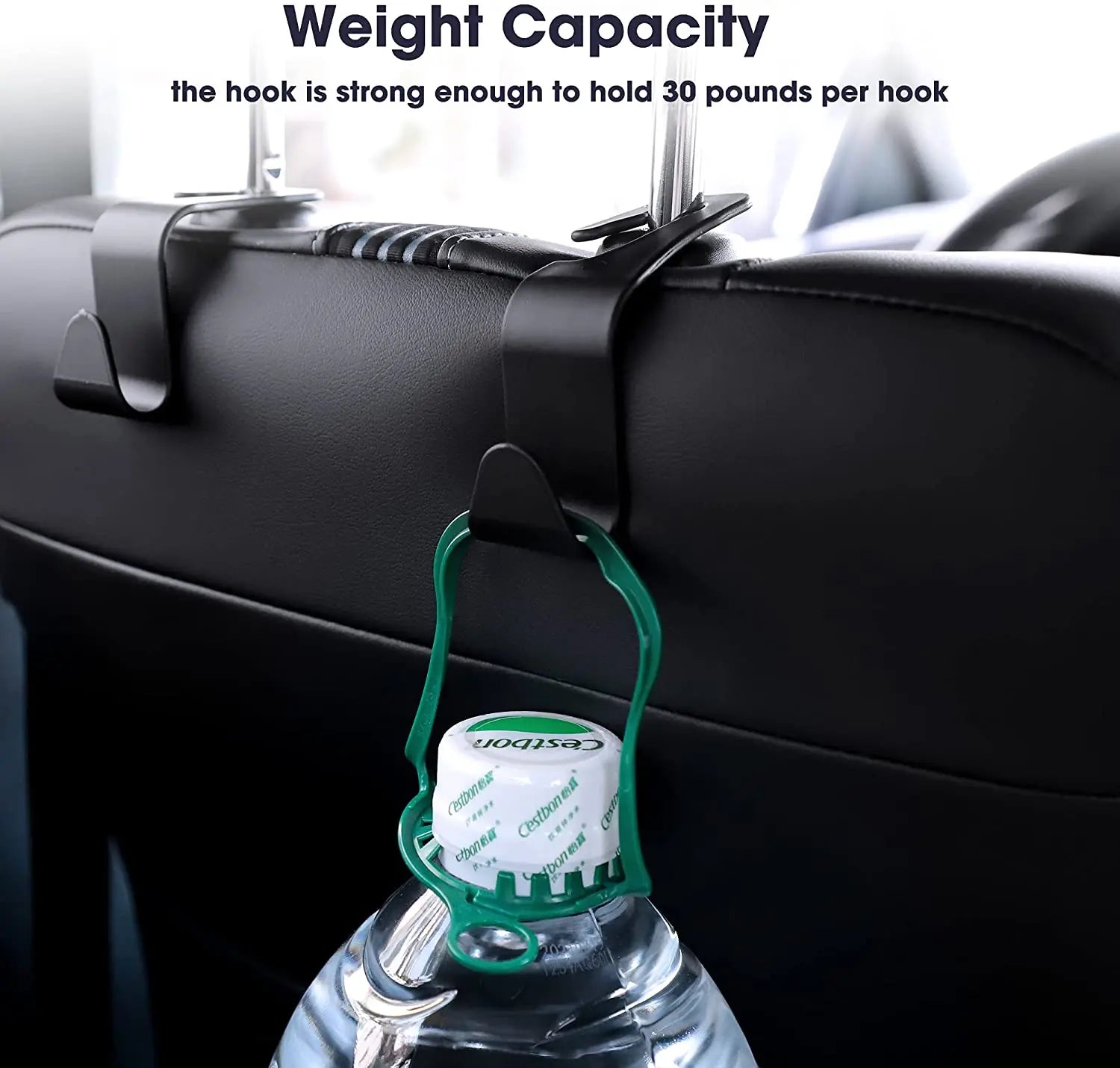 4Pack Hooks for Bags Car Clips Front Seat Headrest Organizer Holder Auto Fastener Hangers Car Storage Interior Accessories2025