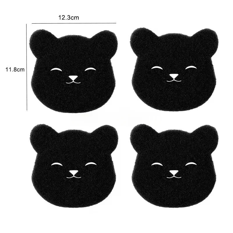 4-8Pcs Pet Hair Remover Bear Shape Laundry Balls Washing Machine Lint Catcher Reusable Clothes Sofa Cat Dog Fur Cleaning Sponge