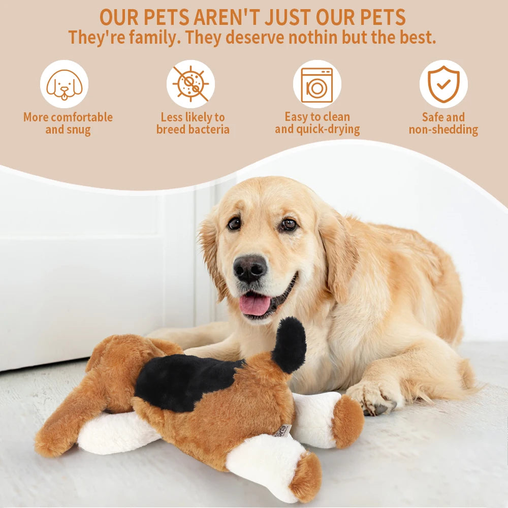 Puppy Dog Heartbeat Toy, Sleep Aid Crate Kennel Training Puppy Toy, Interactive Pet  Squeaky Chew Dog Toy