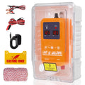 15KM 7KV-13KV adjustable electric fence with LED display waterproof electric fence for pastures for poultry with 200M cable