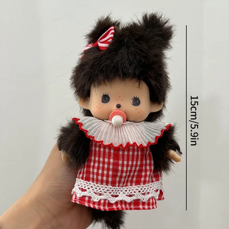 Monchhichi Keychain Kawaii Keychains for Bags Monchhichi Doll Hanging Pendants Children's Day Birthday Gift 몬치치