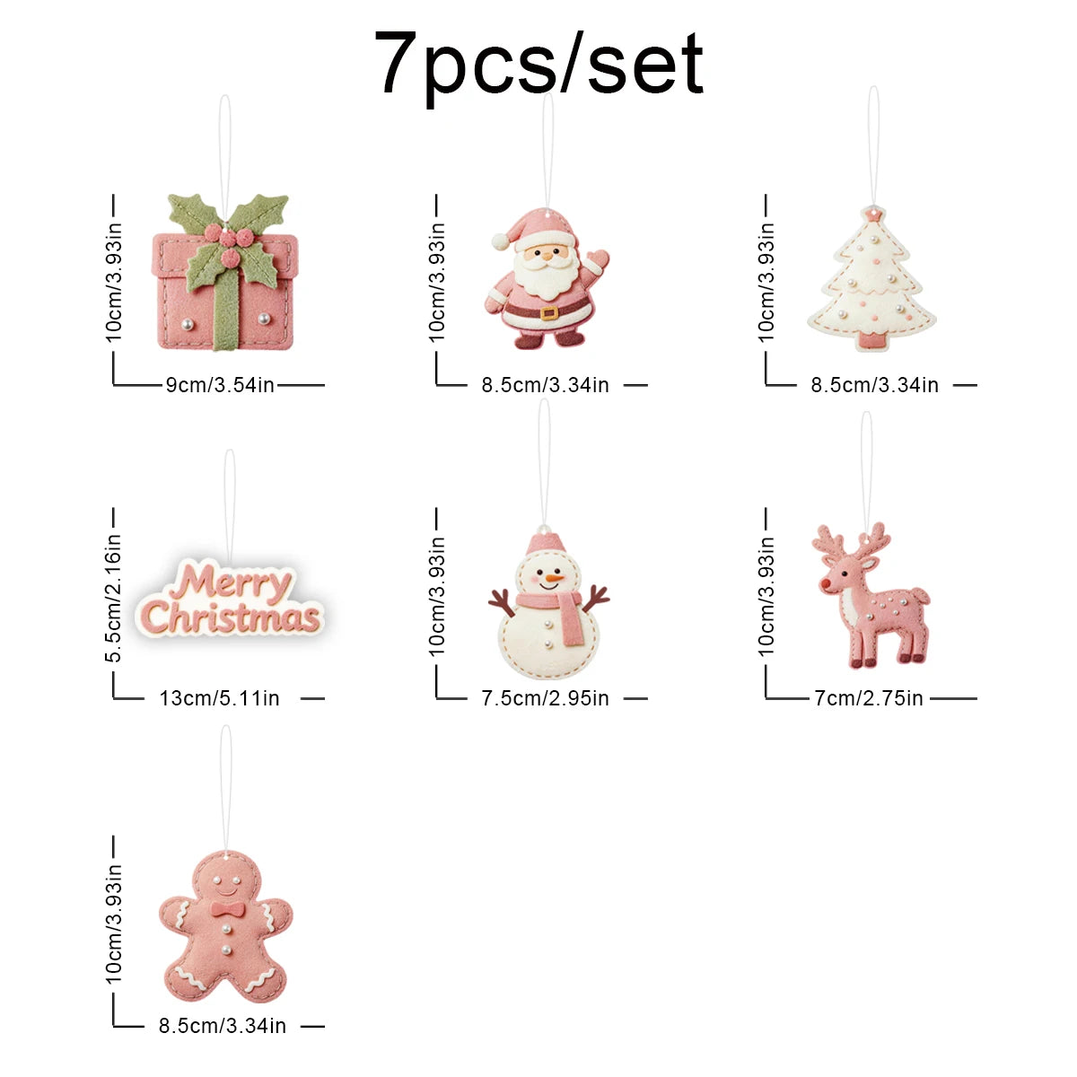 Christmas Tree Hanging Ornaments Party Decorations; Old Man Snowman Deer Holiday Party Atmosphere Props