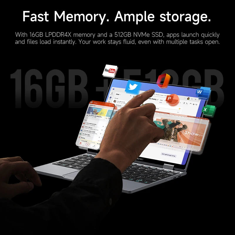 CHUWI MiniBook X Touch Screen Tablet Laptop 2-in-1 Intel