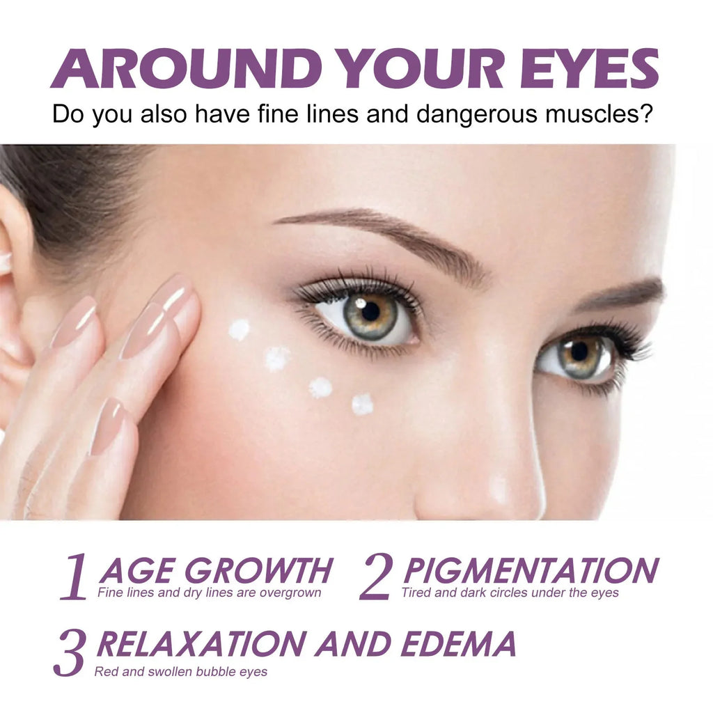 Retinol Remove Wrinkle Eye Cream Instant Firming Lifting Fade Fine Lines Eye Bags Anti Dark Circle Brightening Beauty Skin Care