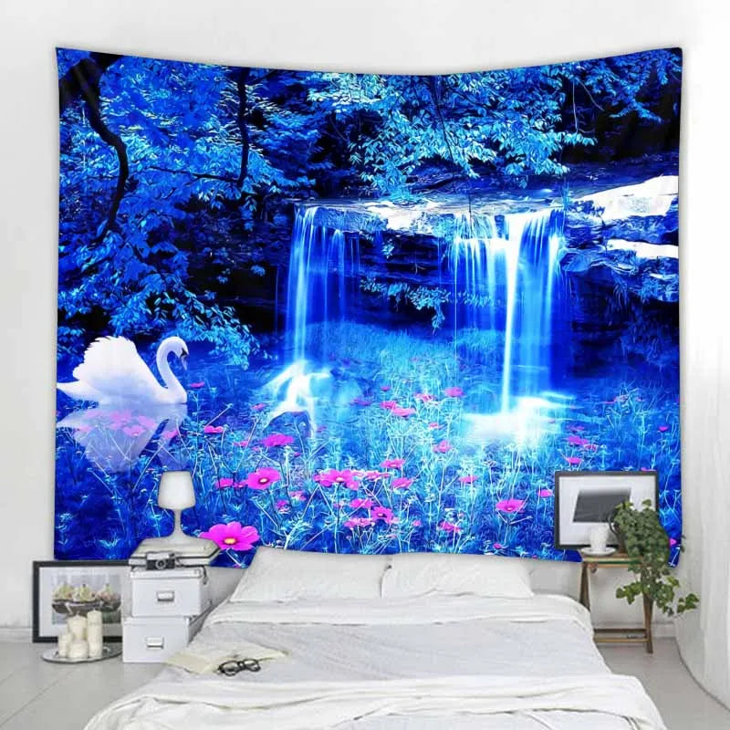 Aesthetic Home Decor Tapestry Beach Towel Yoga Mat Blanket Table Cloth Tapestry Tropical Jungle Animals Wall Hanging Tapestry