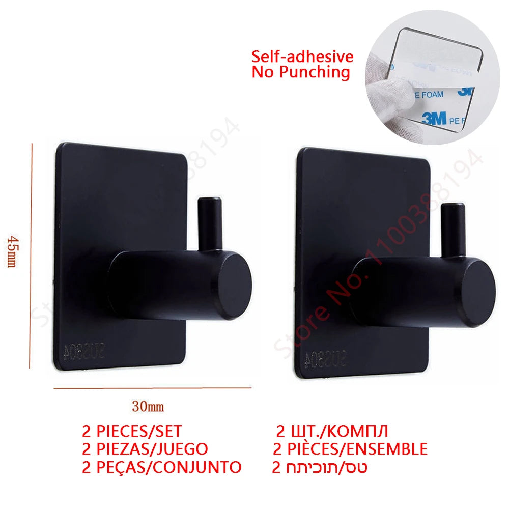 Hanging Paper Roll Towel Holder Bathroom Toilet Storage Stand Kitchen Organizer Napkin Rack Stainless Steel Adhesive Wall Mount