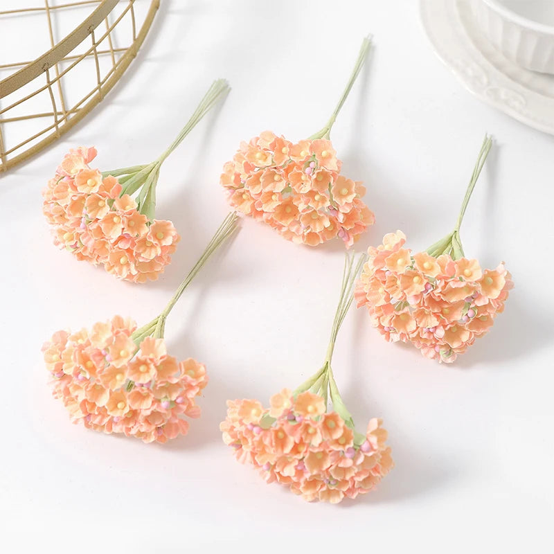 1/3/5Pcs Artificial Flower Bouquet Silk 11cm Fake Flowers for  Home Decor Garden Wedding Decoration DIY Craft Gifts Accessories