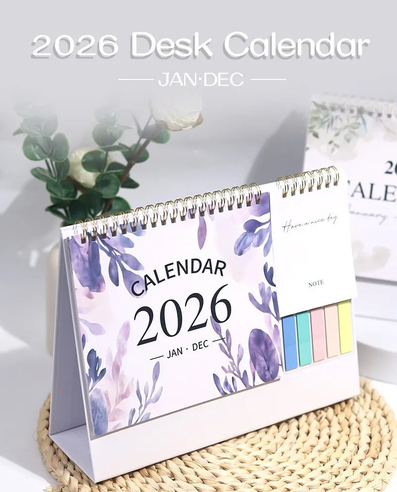 2026 Calendar Planner Multifunctional Health Tracker Daily Schedule Motivational All-Purpose Office Home Student Desk Organizer