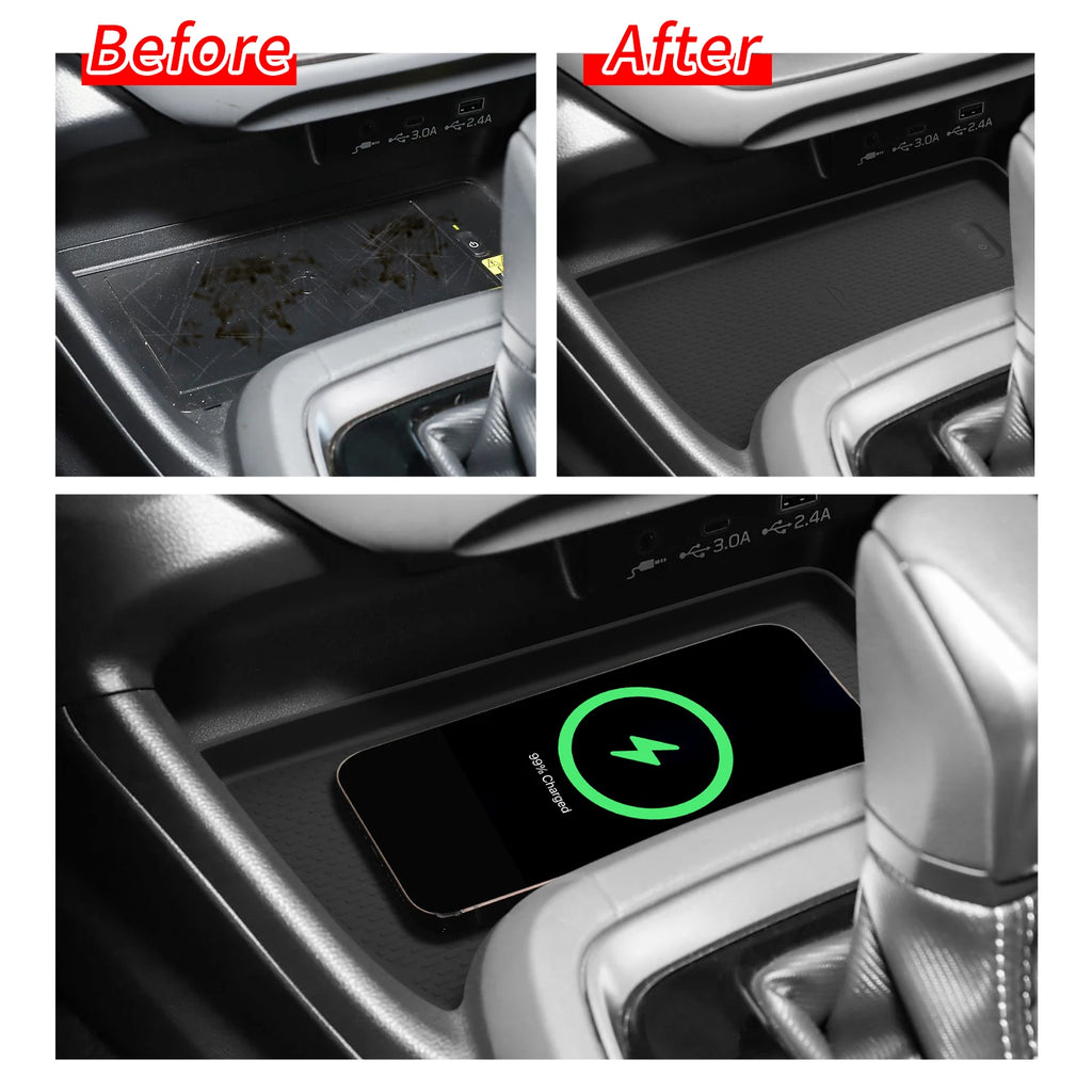 for Subaru Crosstrek 2025 Car Anti-Slip Pad Interior Accessories Silicone Center Console Wireless Charger Pad