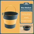 3-5-10L Portable Folding Bucket for Washing Outdoor Foldable Silicone Water Bucket Camping Items Fishing Bucket Car Wash Buckets