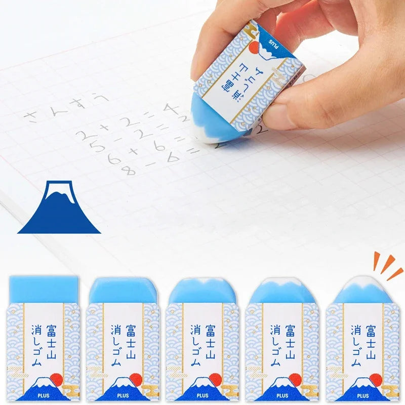 Plus Air-in Plastic Eraser Mount Fuji Eraser for Pencils