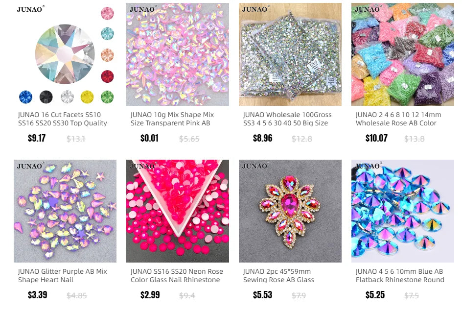 JUNAO 20g 10*40mm Glitter Large Sewing Shape Sequins Decoration leaves Sequin Paillette Material For Needlework Clothes Crafts