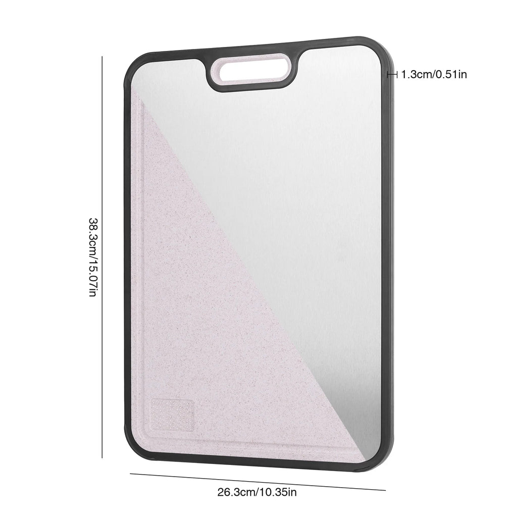 Double Sided Titanium Cutting Board for Kitchen Cutting Board for Double Sided Food Grade Pure Titanium Wheat Straw PP Easy to C