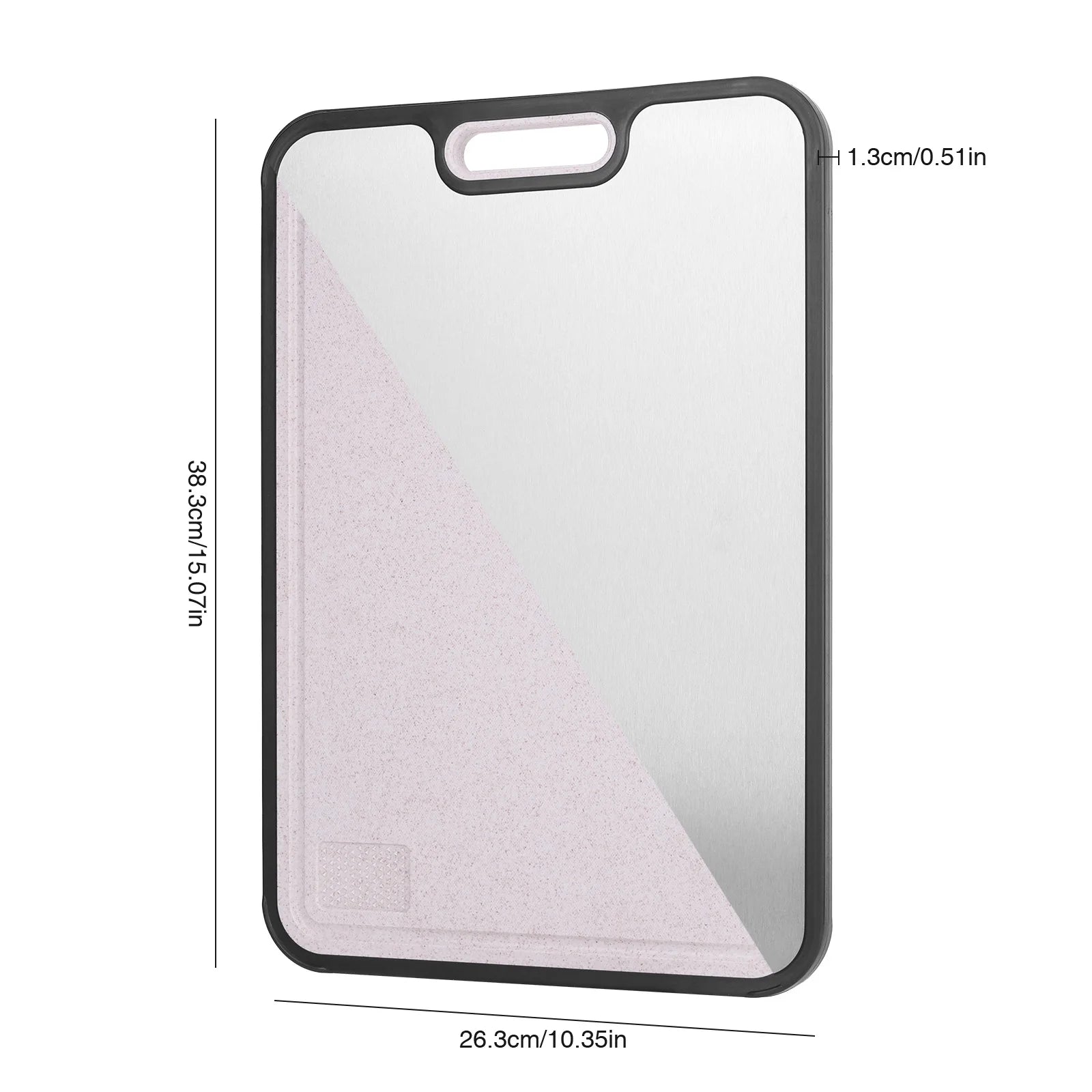 Double Sided Titanium Cutting Board for Kitchen Cutting Board for Double Sided Food Grade Pure Titanium Wheat Straw PP Easy to C