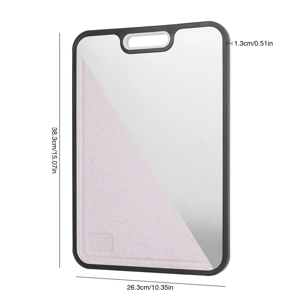 Double Sided Titanium Cutting Board for Kitchen Cutting Board for Double Sided Food Grade Pure Titanium Wheat Straw PP Easy to C
