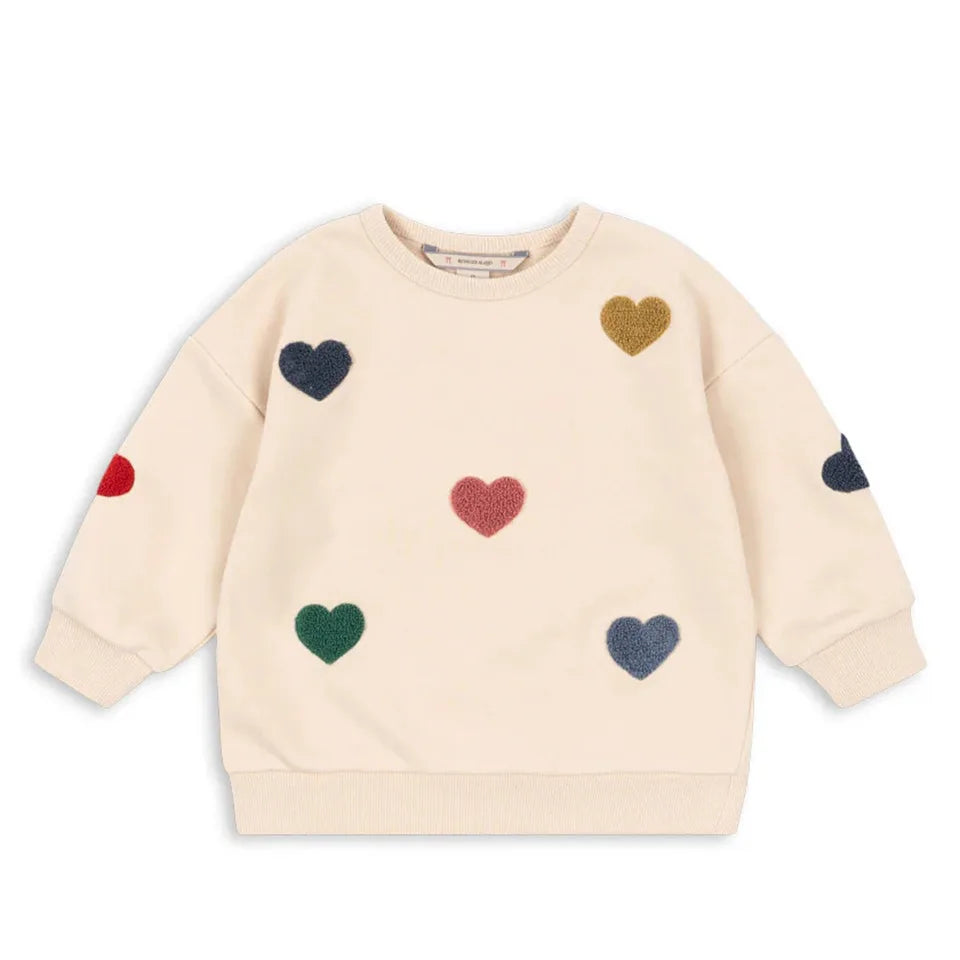 Kids Sweatshirt and Pant Set 2025 Autumn Heart Cherry Print Girls Dress Long Sleeve Boy Hooded Hoodies Pullover Casual Trousers