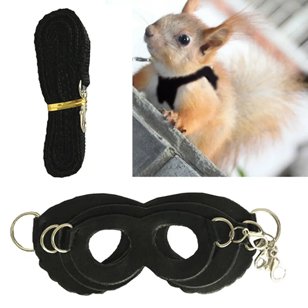 Hamster Chinchilla Mouse Rat Squirrel Harness Anti-biting Strap Split Traction Rope Small Pet Training Leash Anti Lost Rope