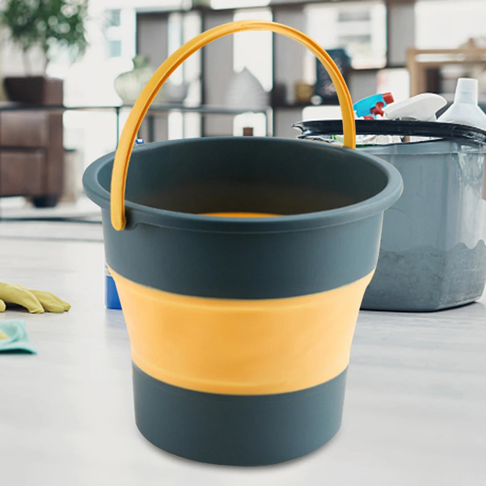 3-5-10L Portable Folding Bucket for Washing Outdoor Foldable Silicone Water Bucket Camping Items Fishing Bucket Car Wash Buckets