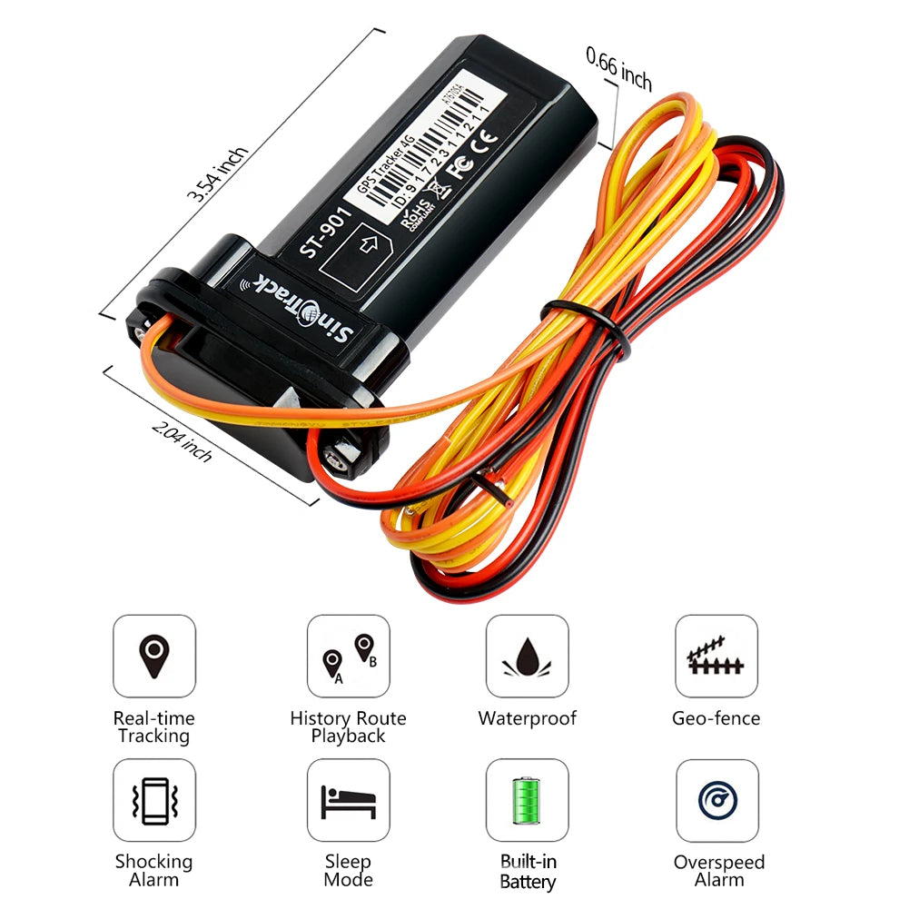 4G Mini Tracker ST-901L Waterproof Built-in Battery GPS for
