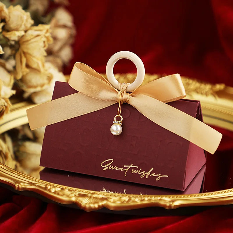 5pcs Ins Flower Candy Box Mini Packaging Bags Paper Box for Gift Set Box Small Gift Bags Wedding Favors Party Decor