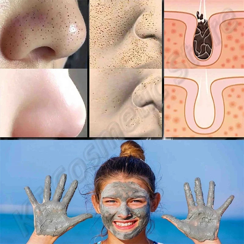 Dead Sea Mud Face Mask Deep Cleaning Pores Remove Blackheads Oil Control Moisturizing Brighten Smooth Skin Care Beauty Products