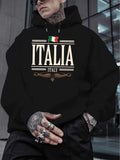 Italian New Fashion Men's Printed Autumn and Winter Fleece