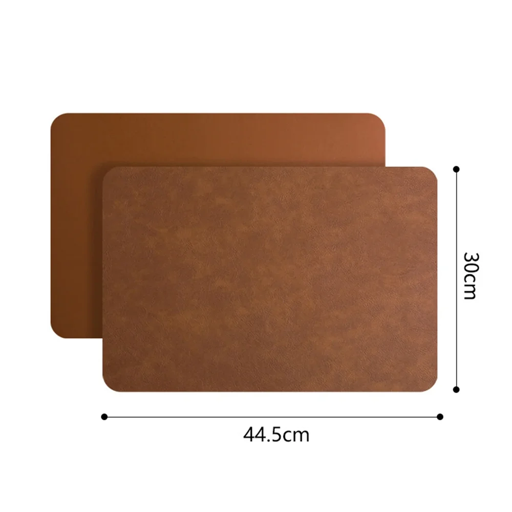 Faux Leather Placemats Set of 1/4/6pcs