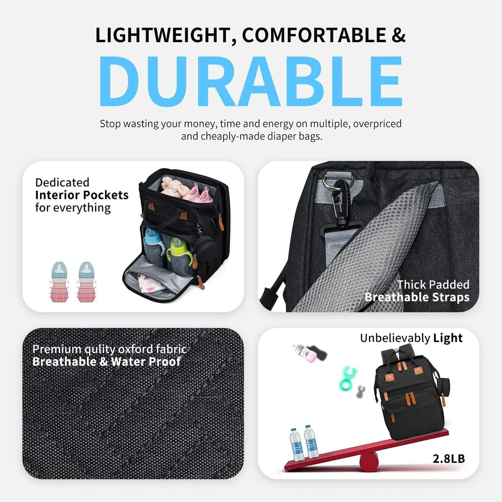 Diaper Bag Folding Bed