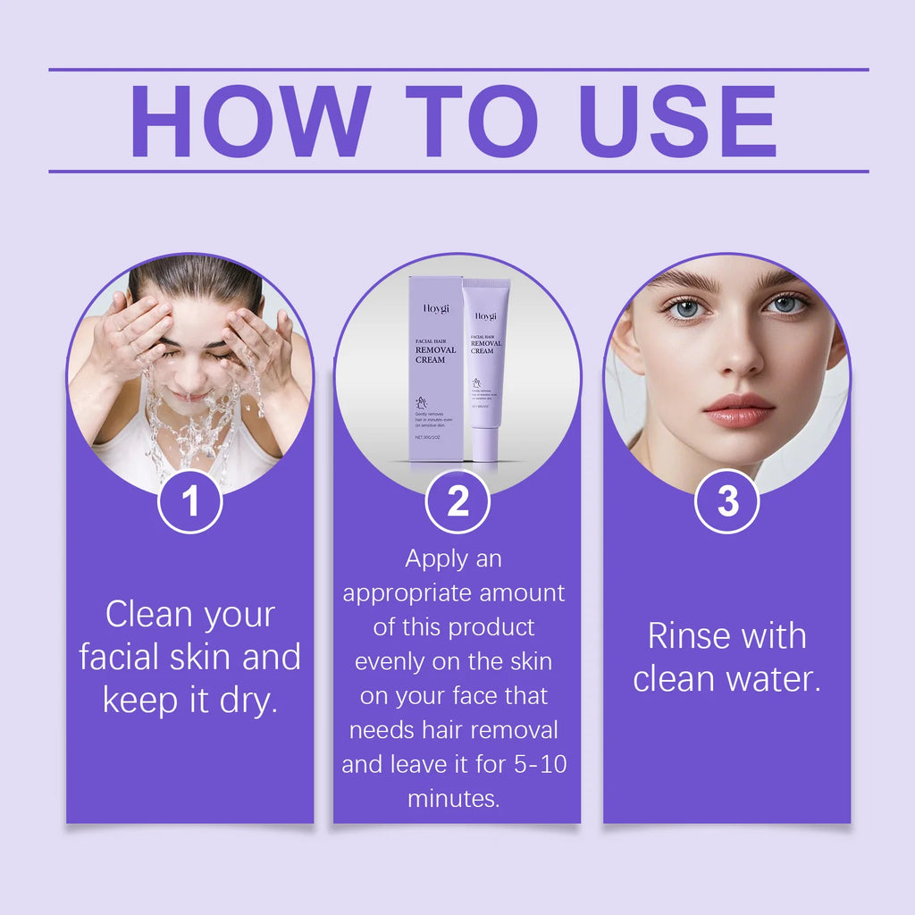 Painless Hair Removal Creams Fast Gentle Removal Skin Care Whitening Clear Lip Hair Underarm Depilation Cream Women Men Beauty