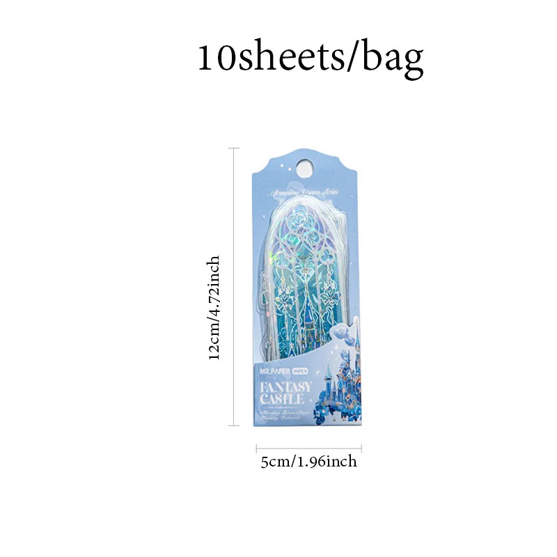 4Style 10pcs/pack Shell Light PVC Bookmark Streamer Dream High