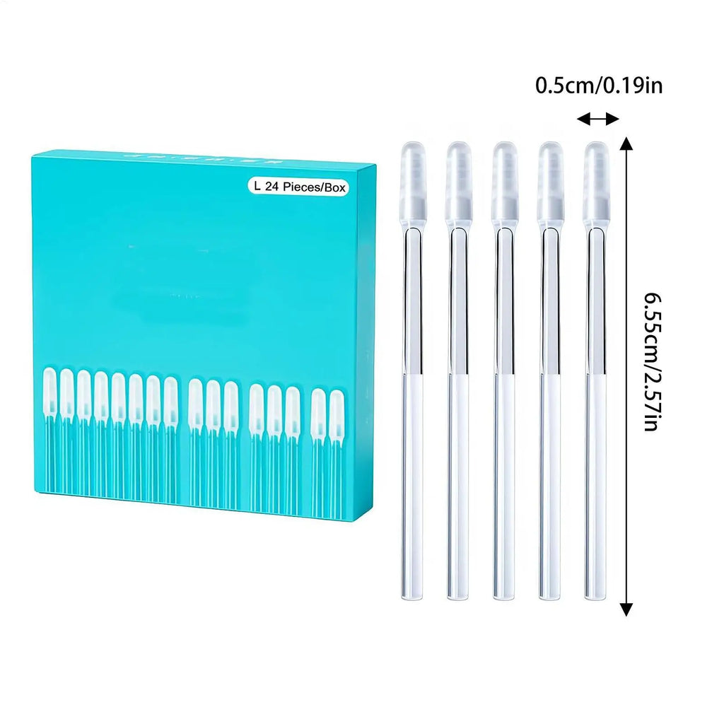 24pcs Disposable Silicone Earwax Remover Sticky Ear Pick for Kids