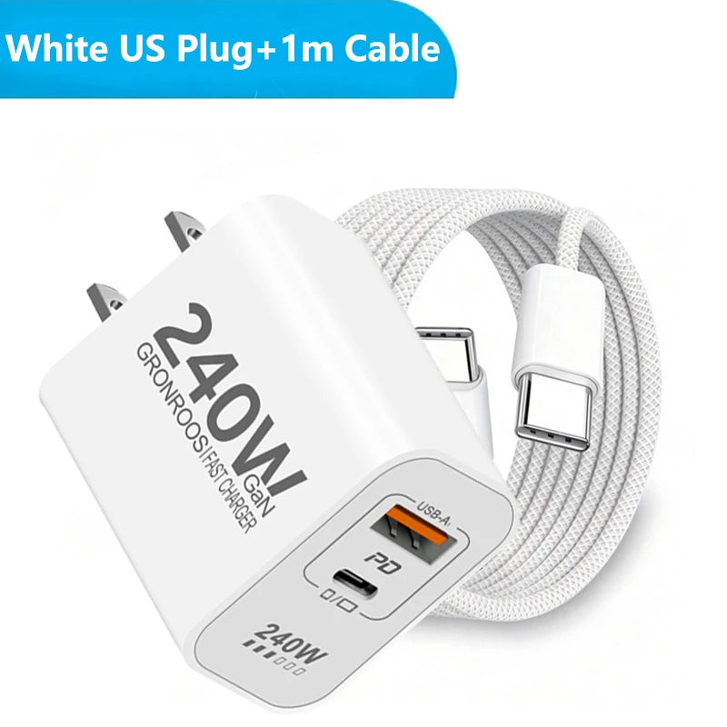 240W GaN PD USB C Charger For iPhone 17