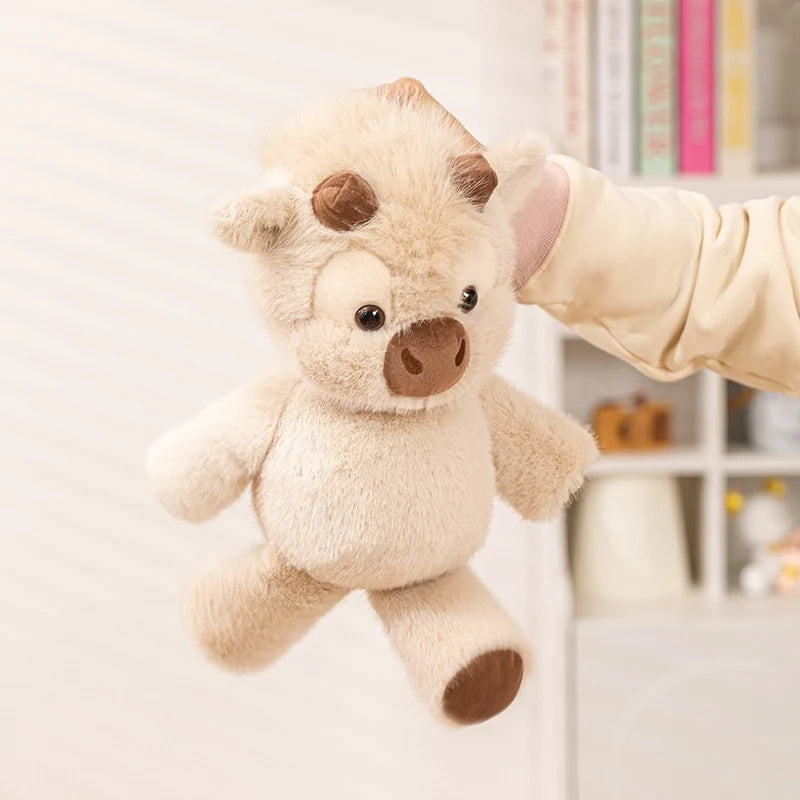 Adorable Highland Cattle Plush Toy 45cm - Huggable Running Cow