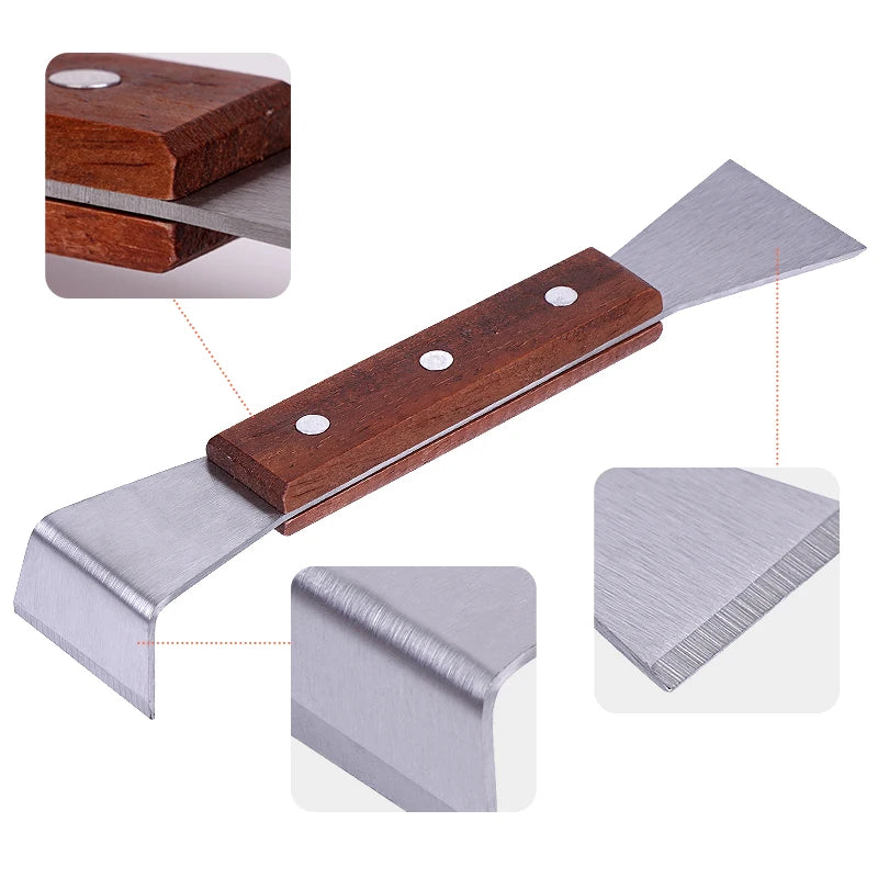 Beekeeping Wood Handle Scraping Knife Stainless Steel Hive Tool Beehive Equipment Bee Tool Apiculture Supplies