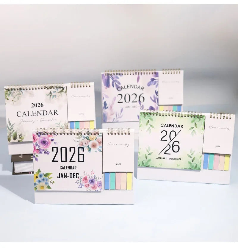 2026 Calendar Planner Multifunctional Health Tracker Daily Schedule Motivational All-Purpose Office Home Student Desk Organizer