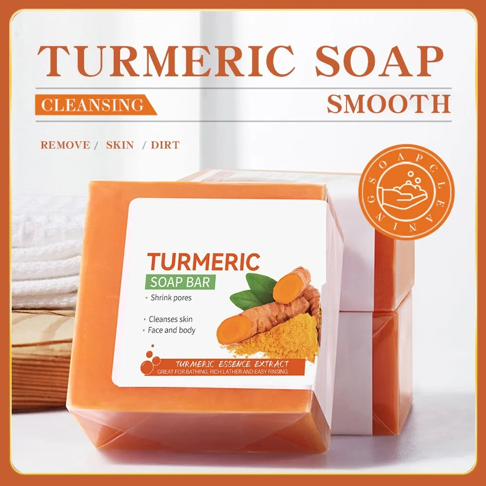 Hand Made Turmeric Soap Body Cleaning Lightening Dark Underarm Leg