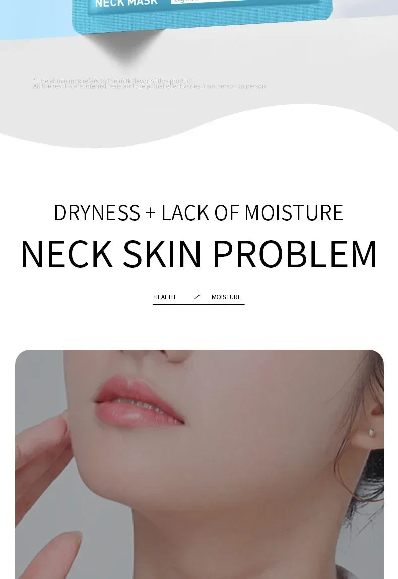 SADOER Hyaluronic Acid Neck Mask Collagen Firming Neck Masks Nourishing Brightening Beauty Moisturizing Necks Skin Care