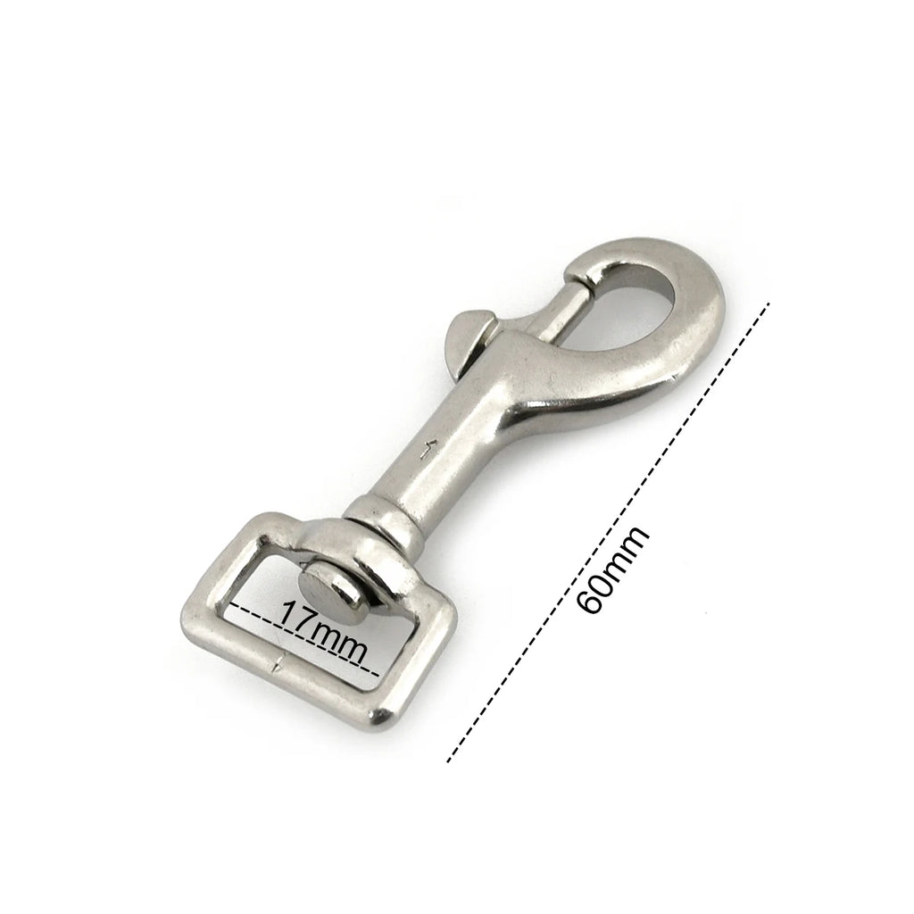1x Stainless Steel Trigger Swivel Eye Bolt Snap Hook For webbing Leather Craft Bag Strap Belt Clasp Pet Dog Leash Clip Quality