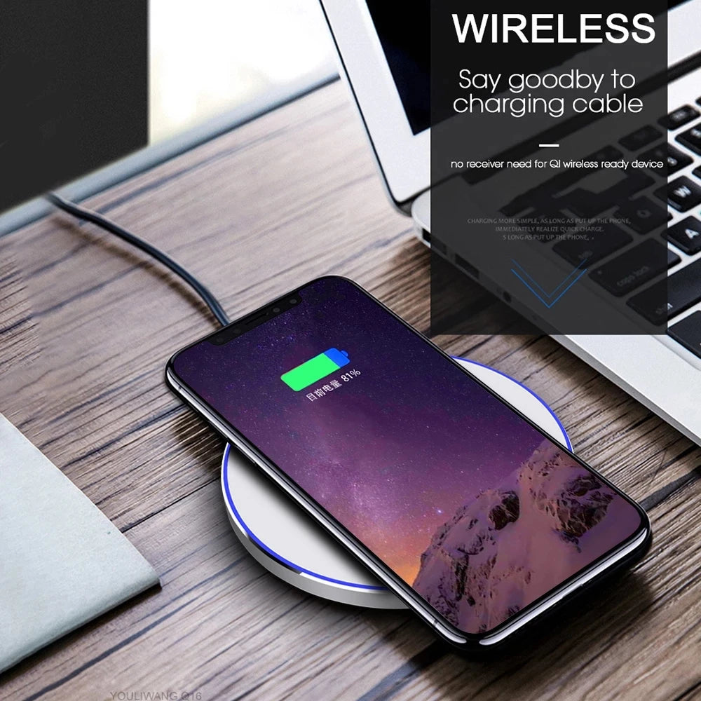 15W Type-C Wireless Charger Pad Receiver Kit For Samsung S20 S10 S9 S8 Wireless Adapter Coil For iPhone13 11 Pro 8 7 6S 6 5