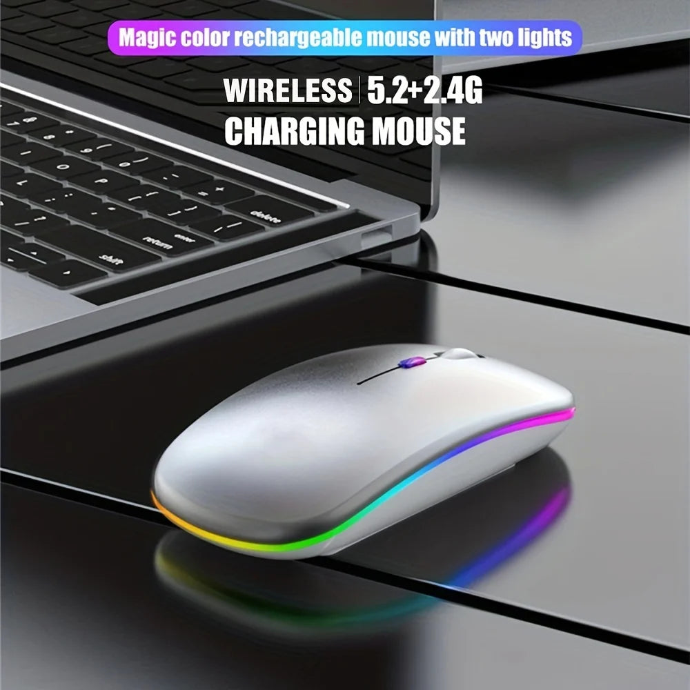 Wireless Rechargeable LED Backlit Gaming Mouse