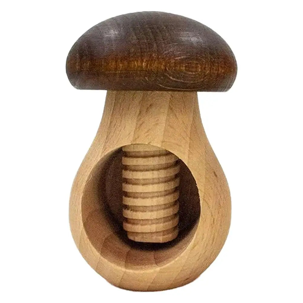 Mushroom Shaped Nut Cracker Wooden Walnut Opener Walnut & Hard Shell Nut Opener Tool For Kitchen